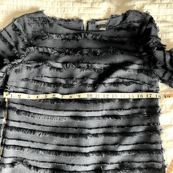 Club Monaco Quincy Bell Sleeve Sheath Dress - Size 4 - Navy Blue - Picture 7 of 9